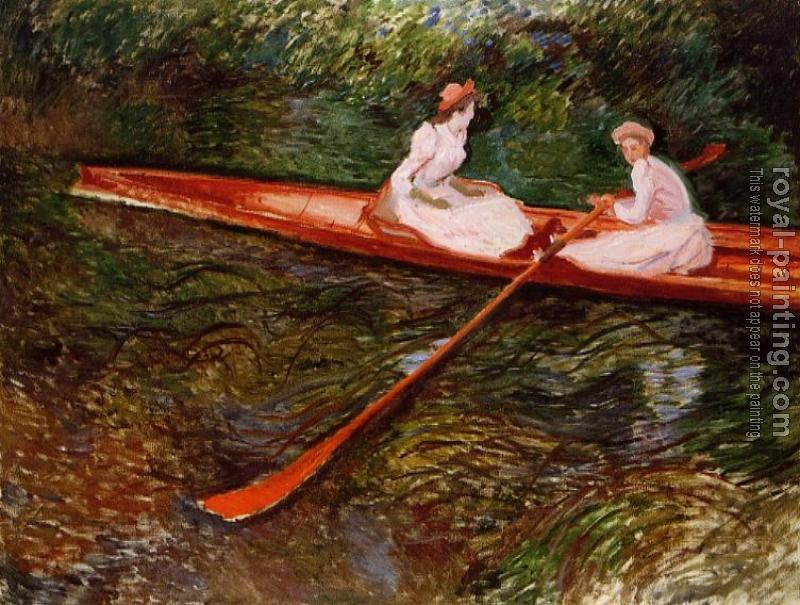 Claude Oscar Monet : The Pink Skiff